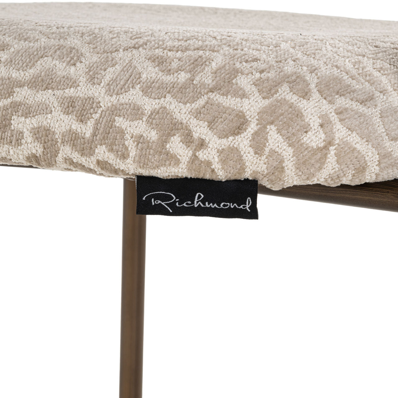 Counter stool Xenia beige leopard fire retardant (Set of 2)